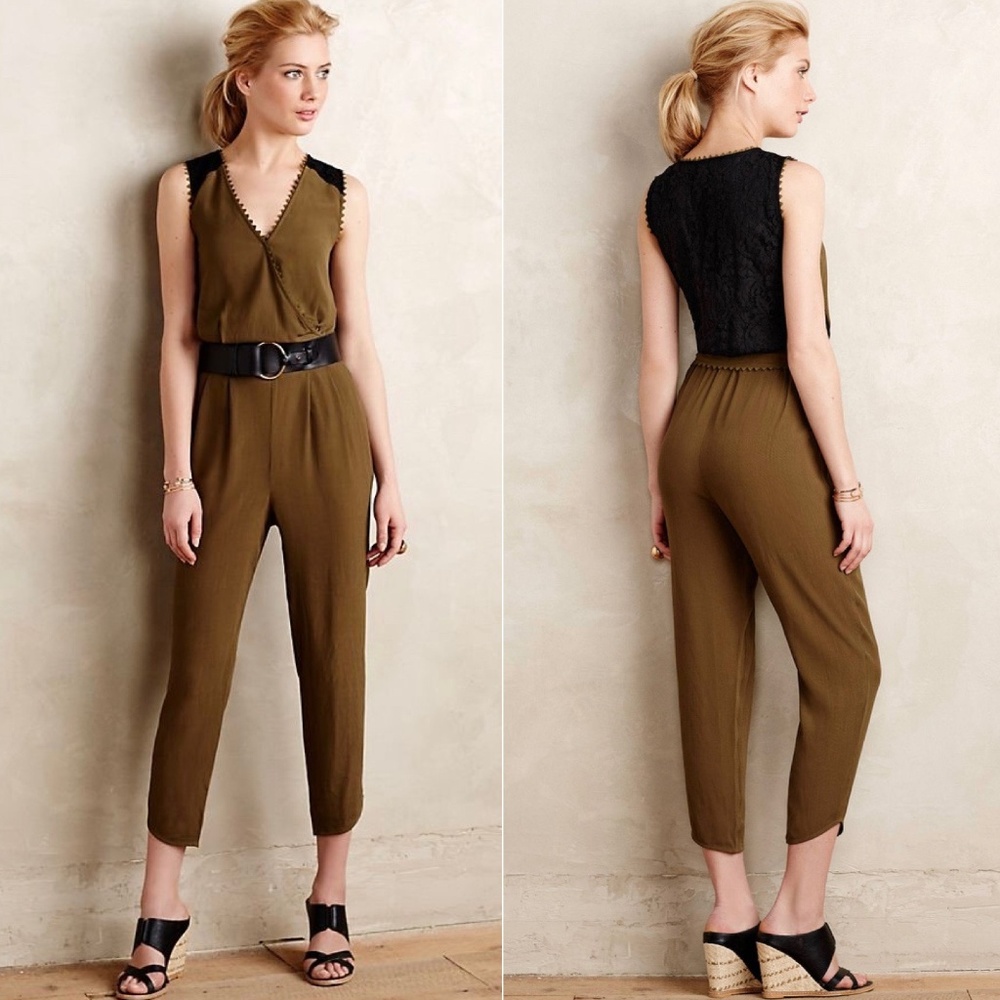 Anthropologie Sani Lace Jumpsuit by Leifsdottir